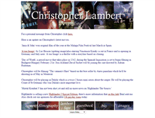 Tablet Screenshot of christopherlambert.org